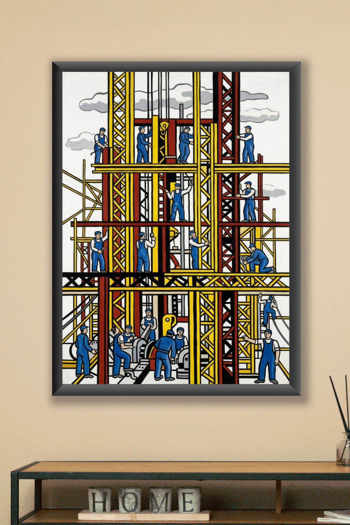 Affiche des Constructeurs, poster art moderne