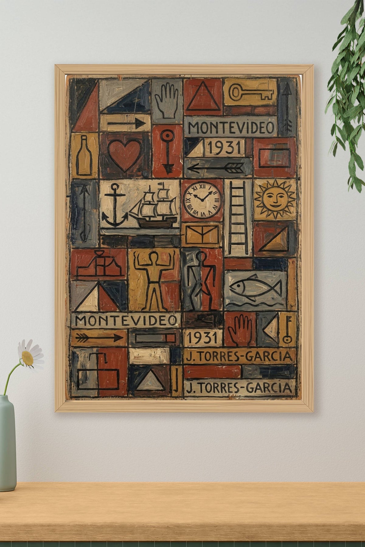 Poster de Montevideo 1931, Joaquin Torres Garcia