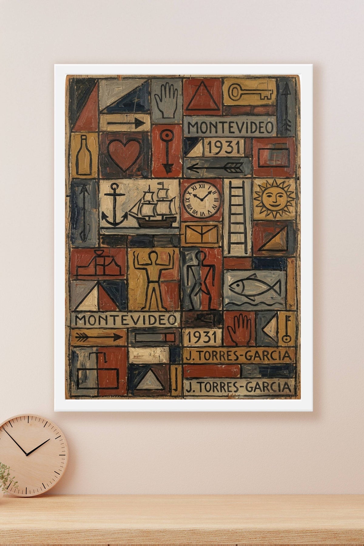 Poster de Montevideo 1931, Joaquin Torres Garcia