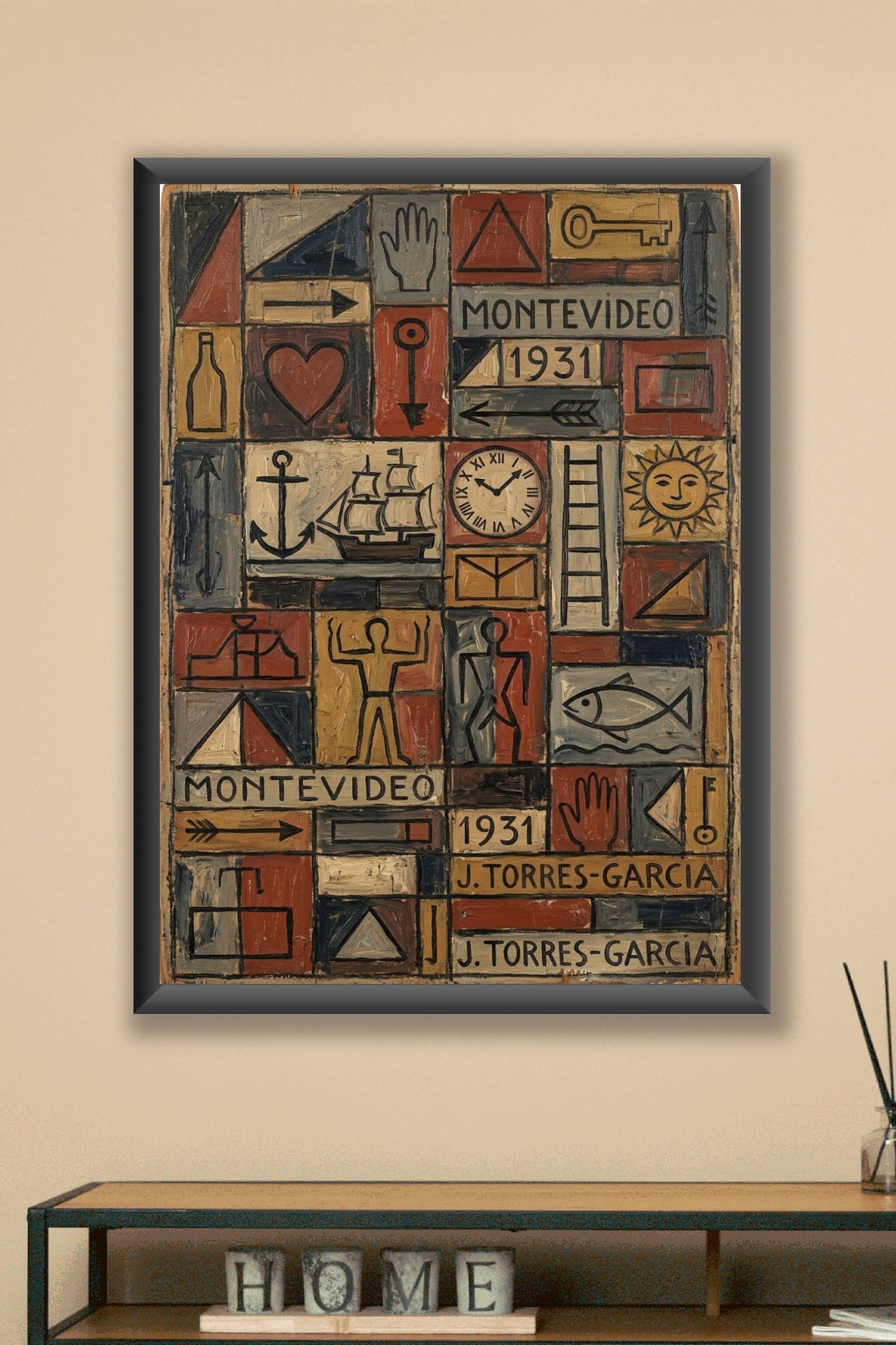 Poster de Montevideo 1931, Joaquin Torres Garcia