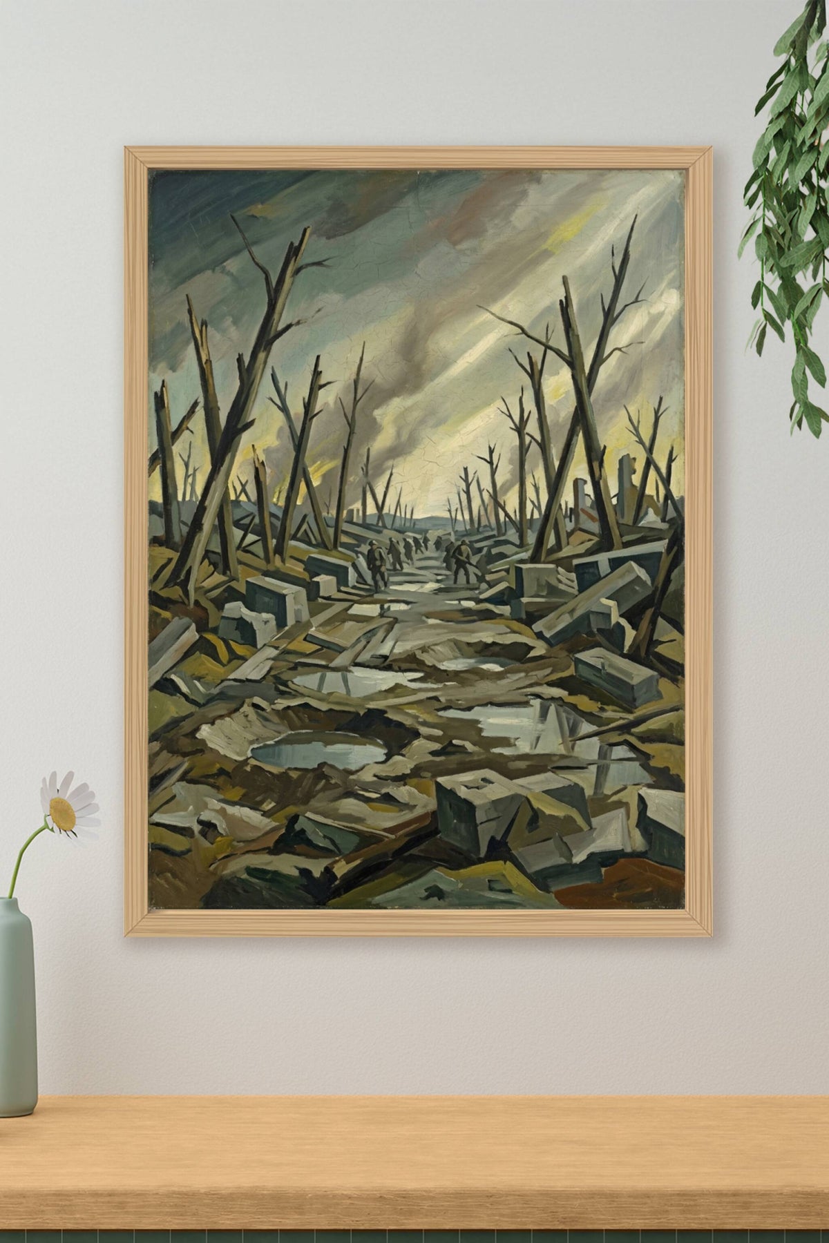 Affiche de la Route de Menin, poster Paul Nash