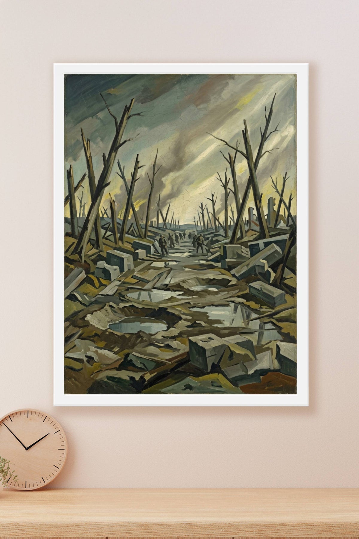 Affiche de la Route de Menin, poster Paul Nash