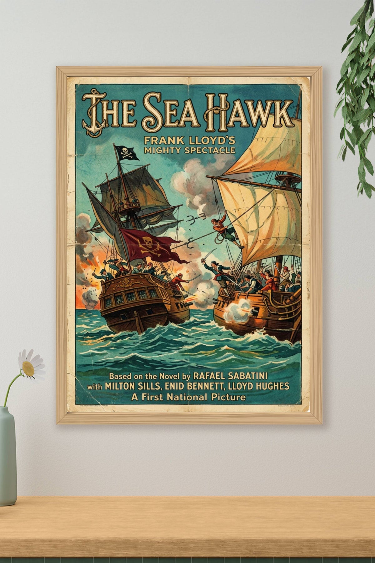 Affiche The Sea Hawk, poster pirates vintage