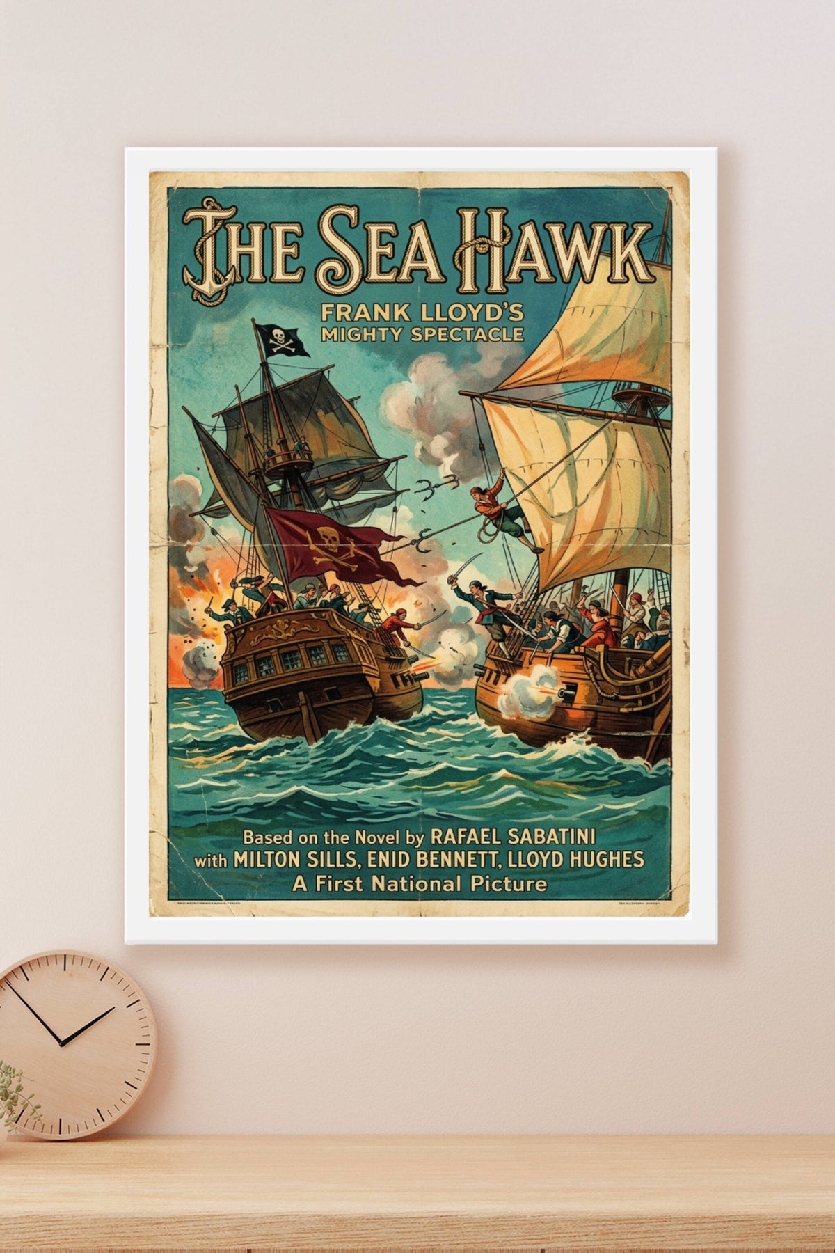 Affiche The Sea Hawk, poster pirates vintage