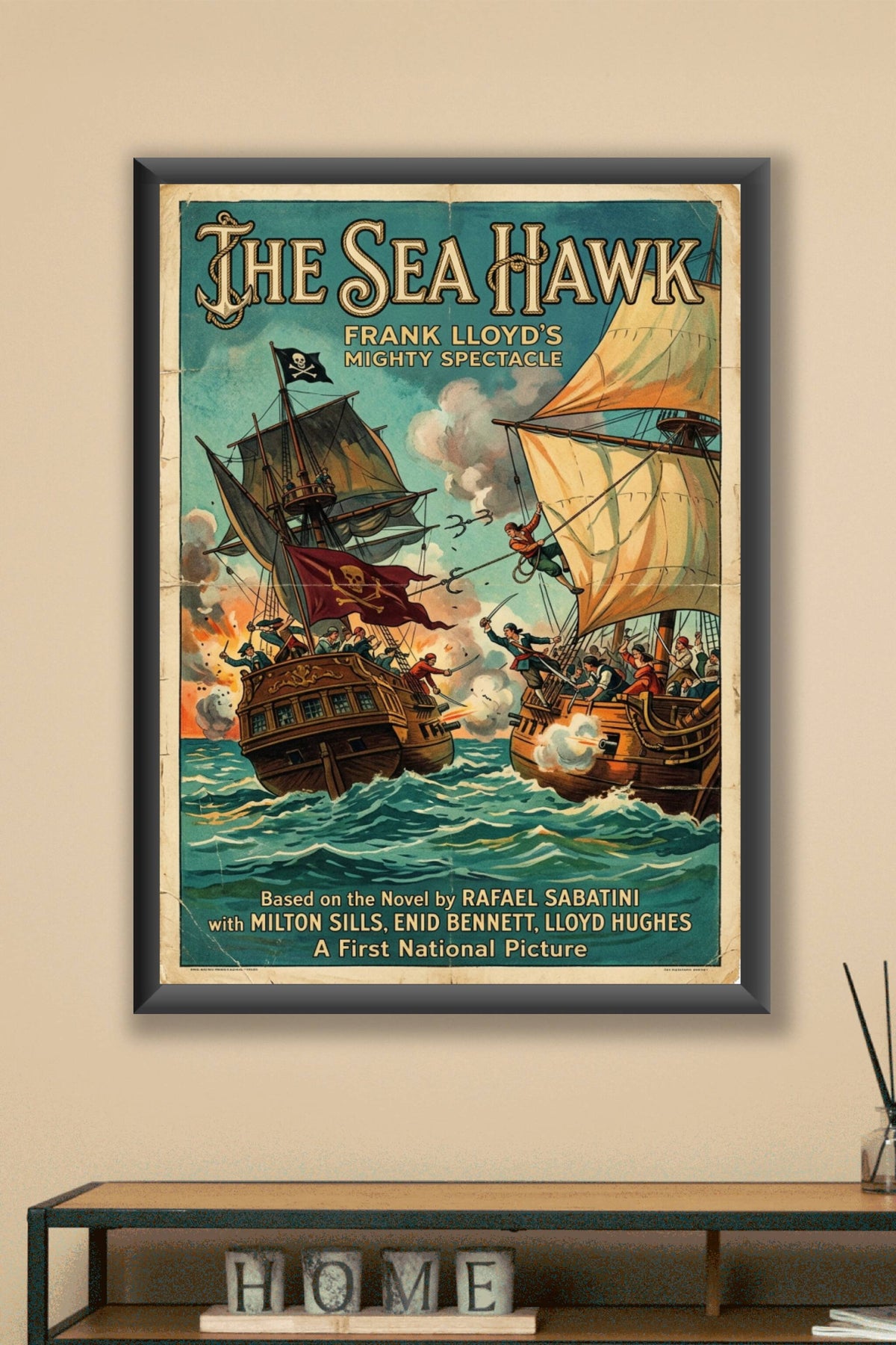 Affiche The Sea Hawk, poster pirates vintage
