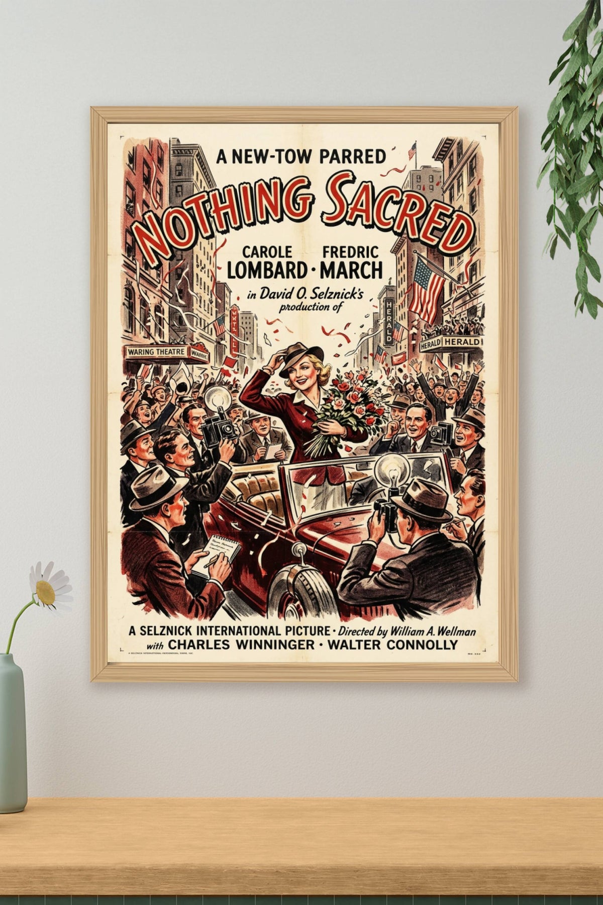 Affiche Nothing Sacred, poster cinéma rétro