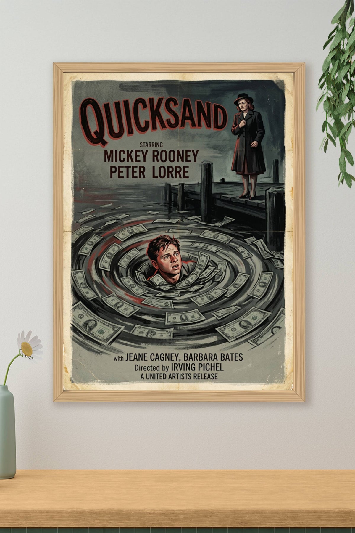 Affiche du film Quicksand, poster vintage film noir