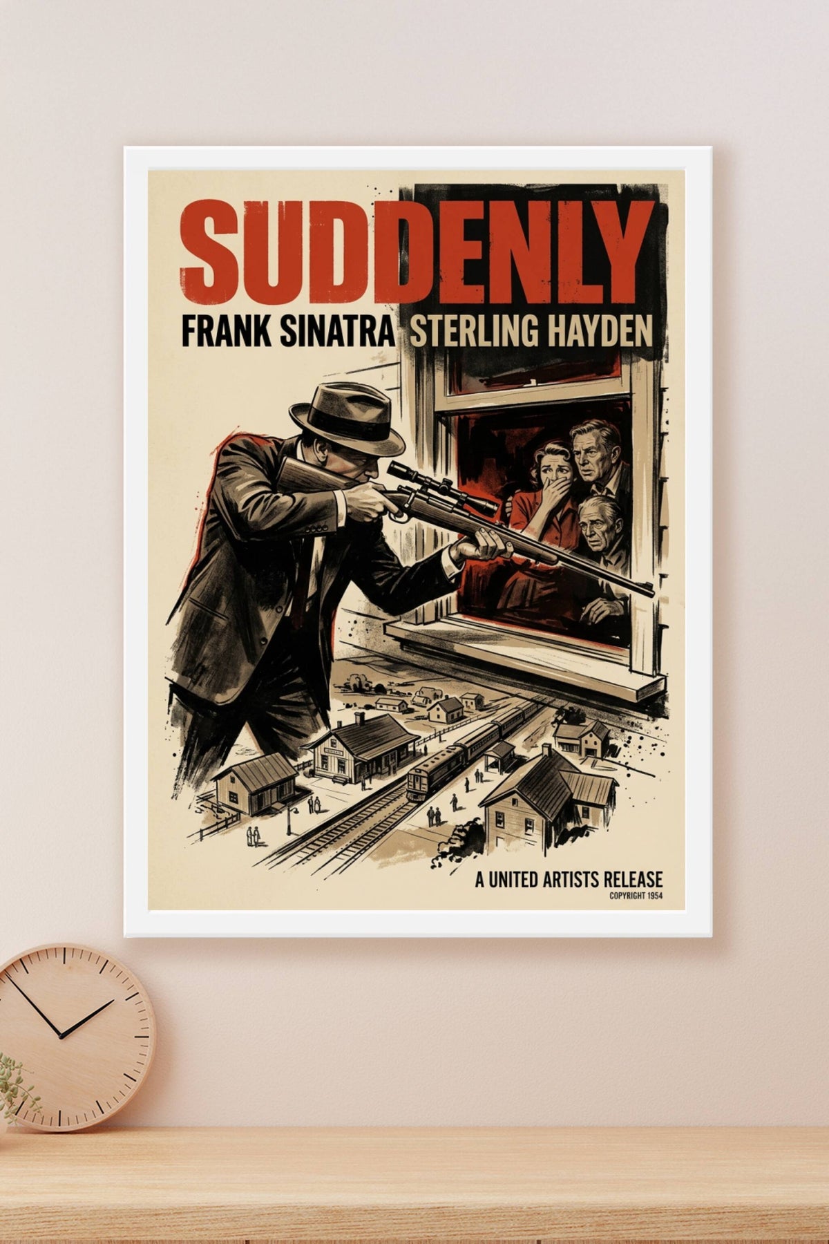 Affiche de film Suddenly, poster Frank Sinatra