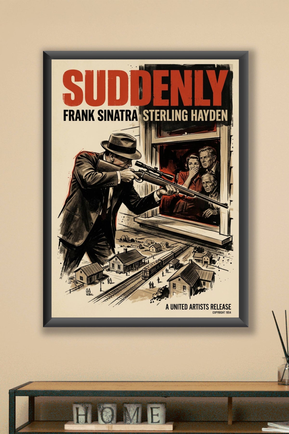 Affiche de film Suddenly, poster Frank Sinatra