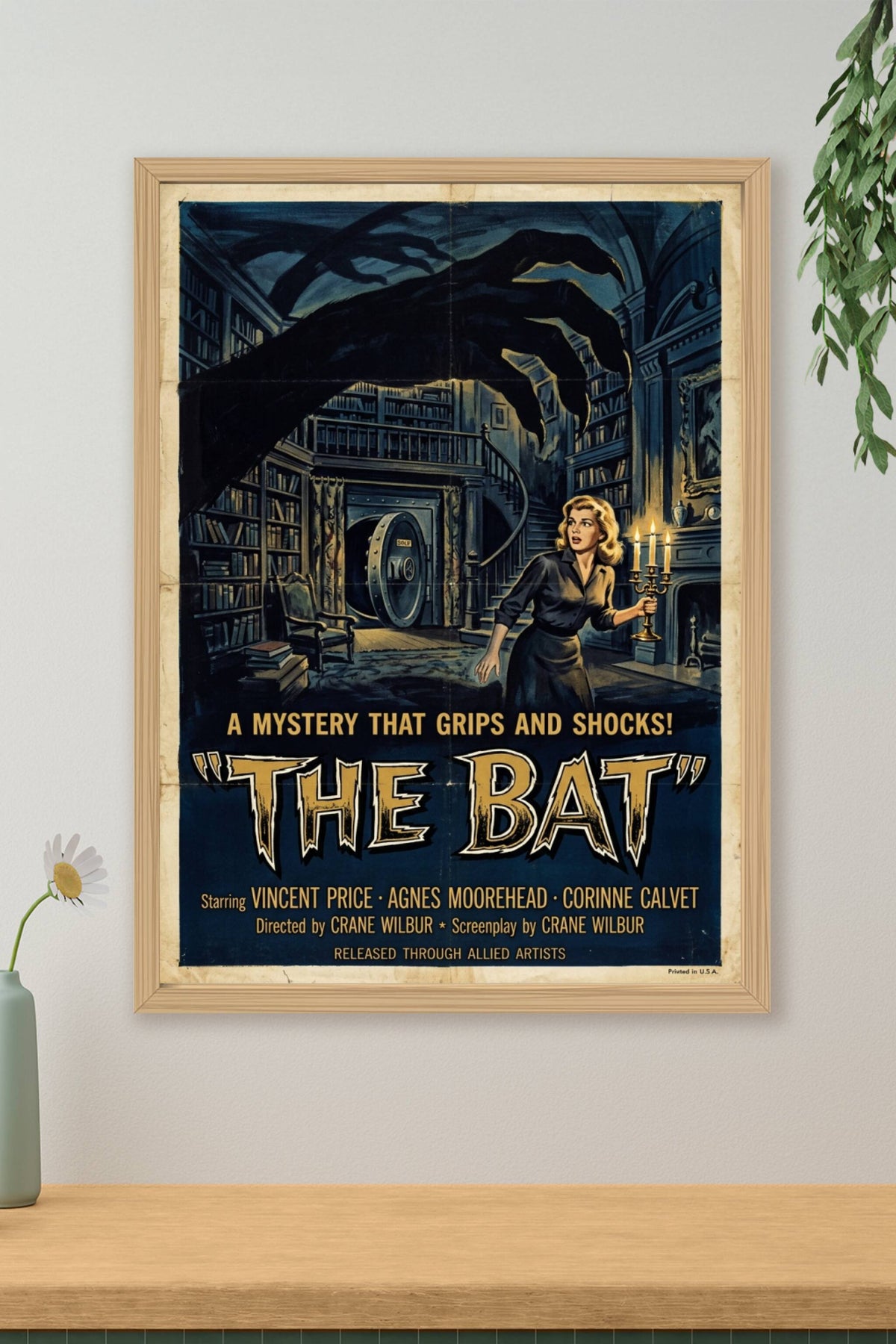 Affiche The Bat, poster cinéma vintage