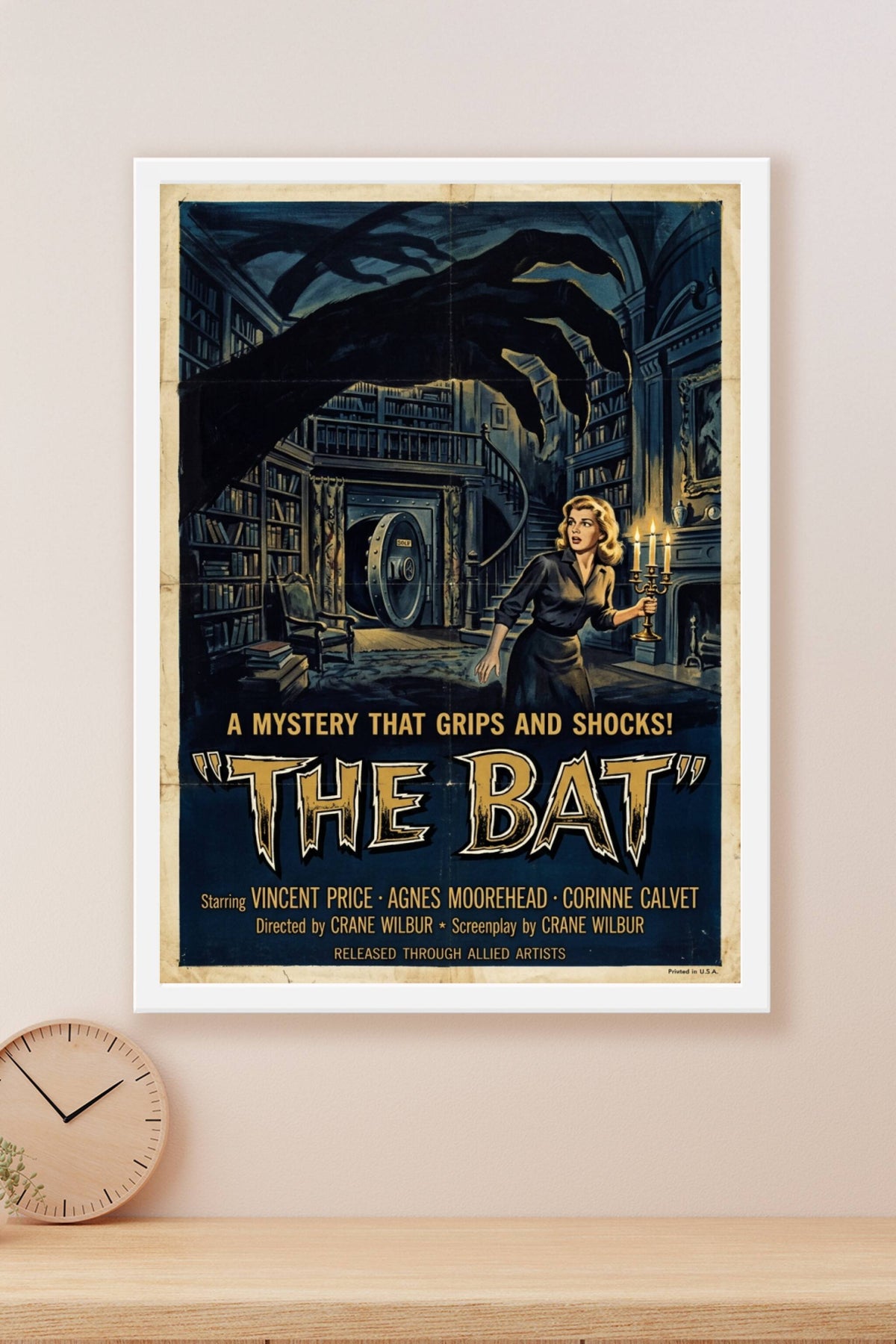 Affiche The Bat, poster cinéma vintage