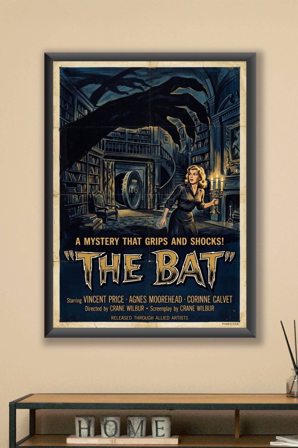 Affiche The Bat, poster cinéma vintage