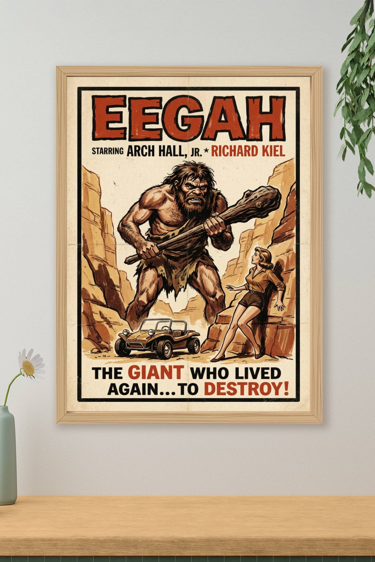 Affiche Eegah, poster géant préhistorique