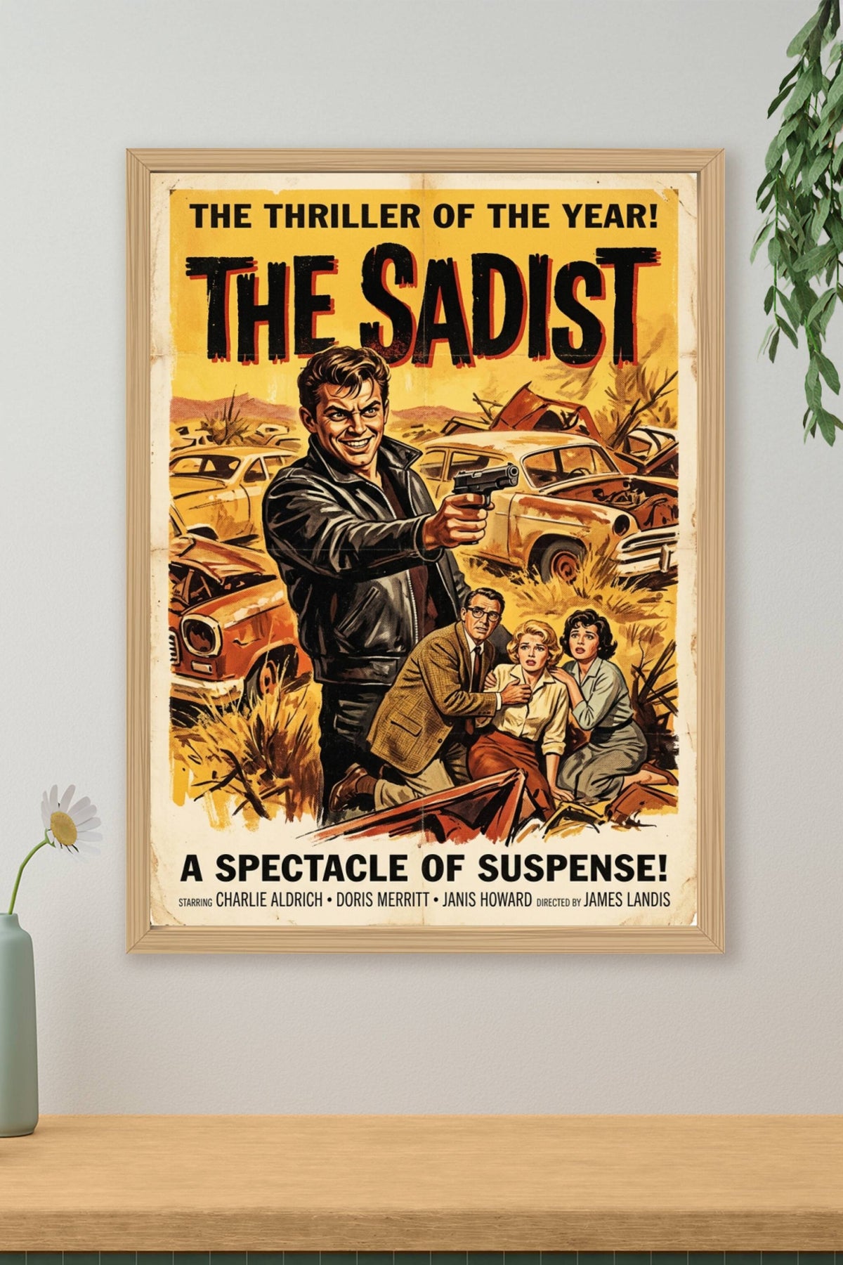 Affiche The Sadist, poster thriller vintage