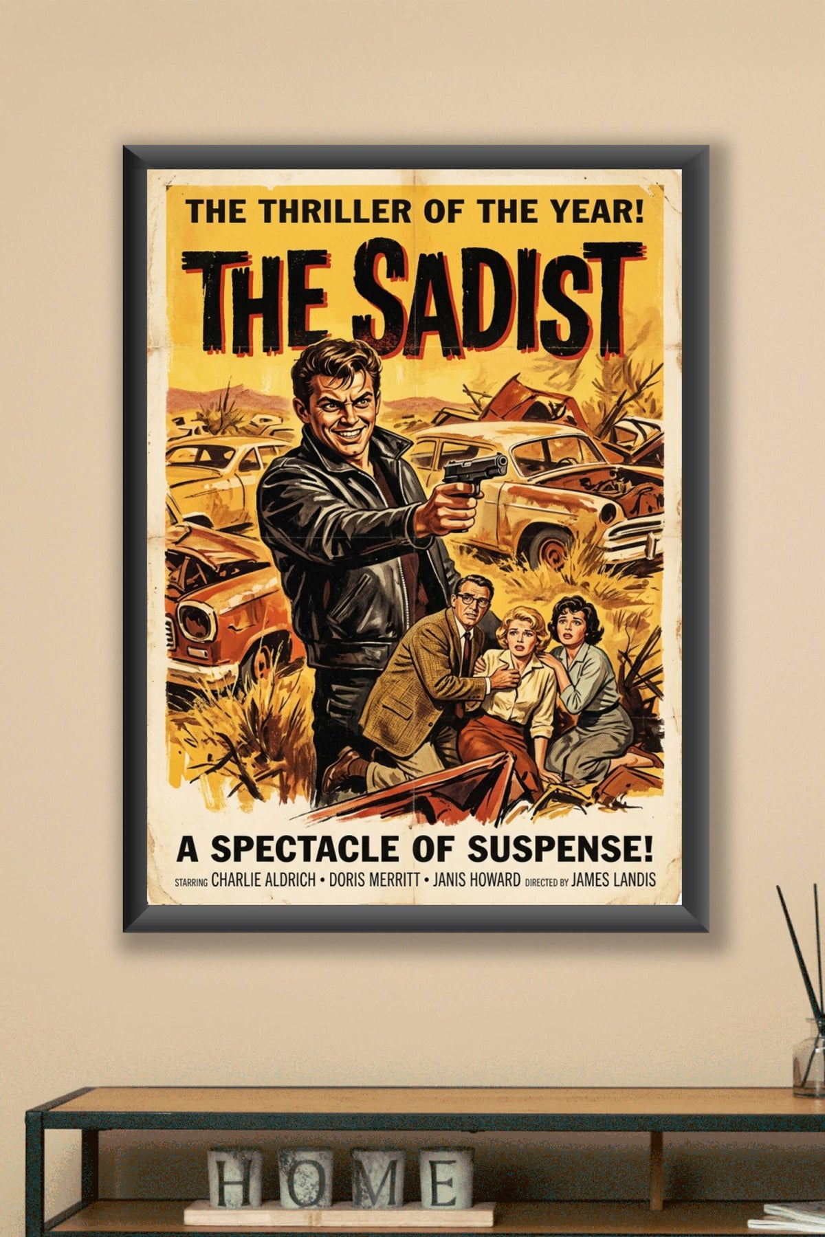 Affiche The Sadist, poster thriller vintage