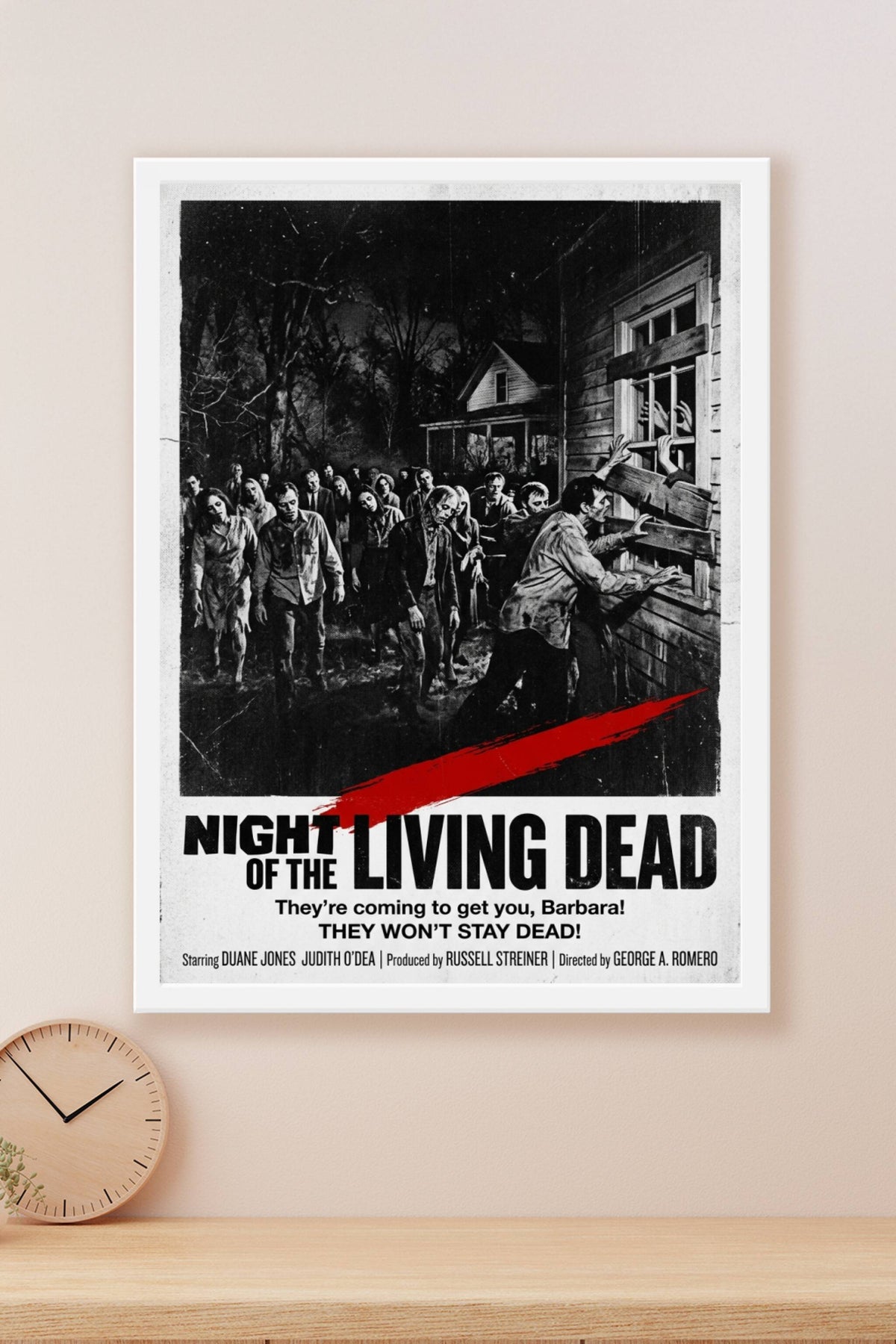 Affiche La Nuit des morts-vivants, poster horreur