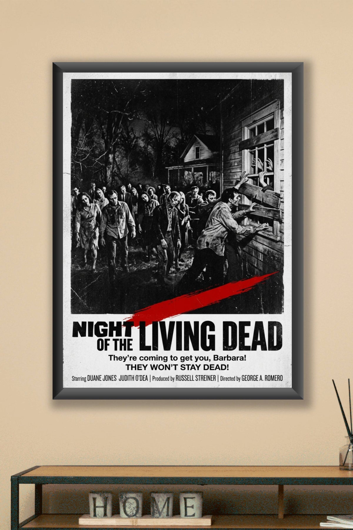 Affiche La Nuit des morts-vivants, poster horreur