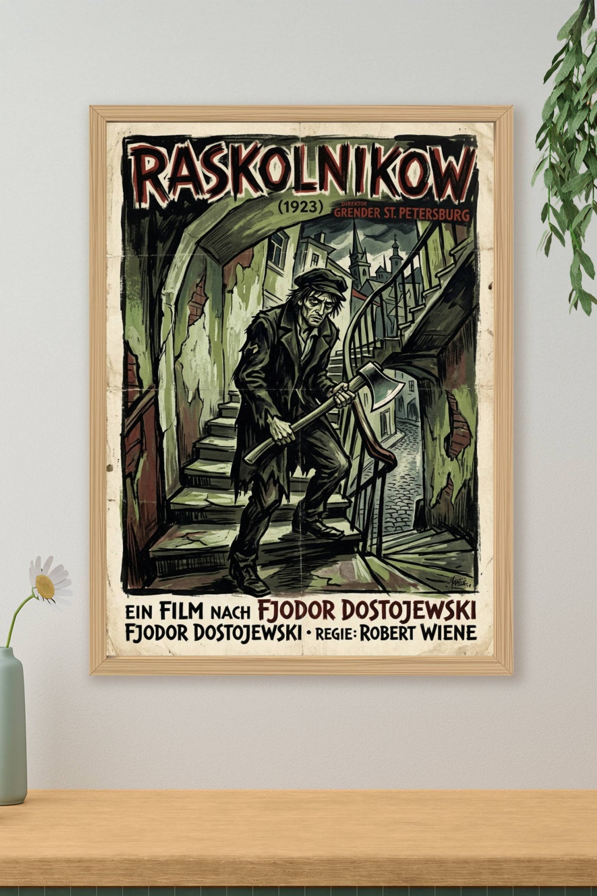 Affiche de Raskolnikov, poster film de 1923