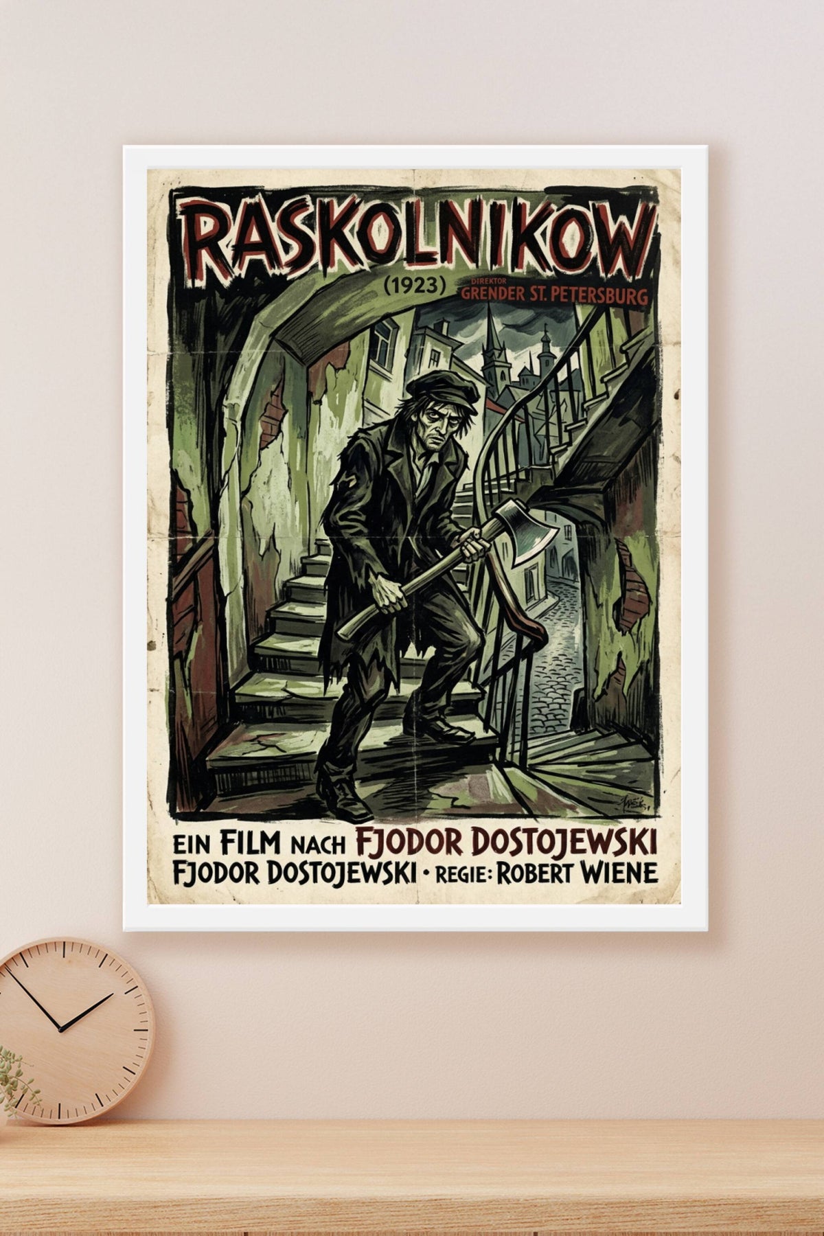 Affiche de Raskolnikov, poster film de 1923
