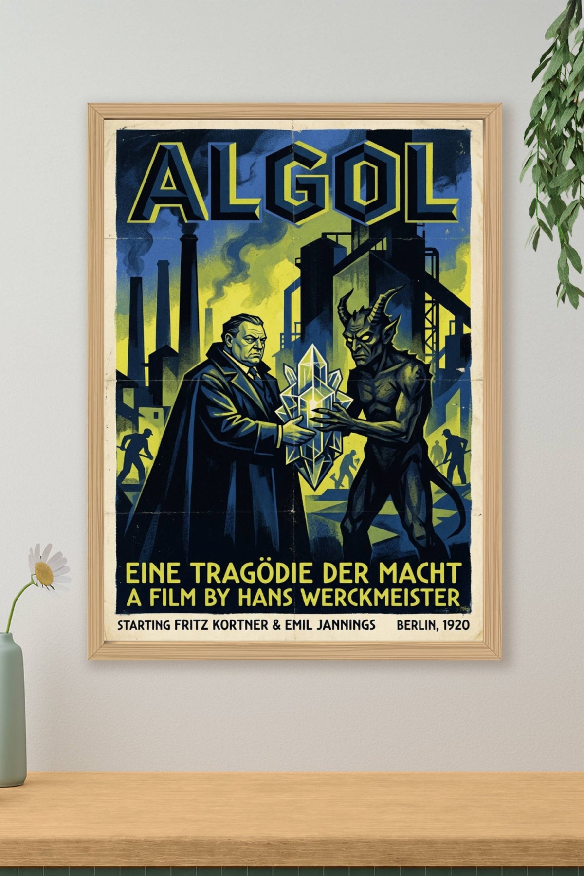 Affiche Algol, poster film expressionniste