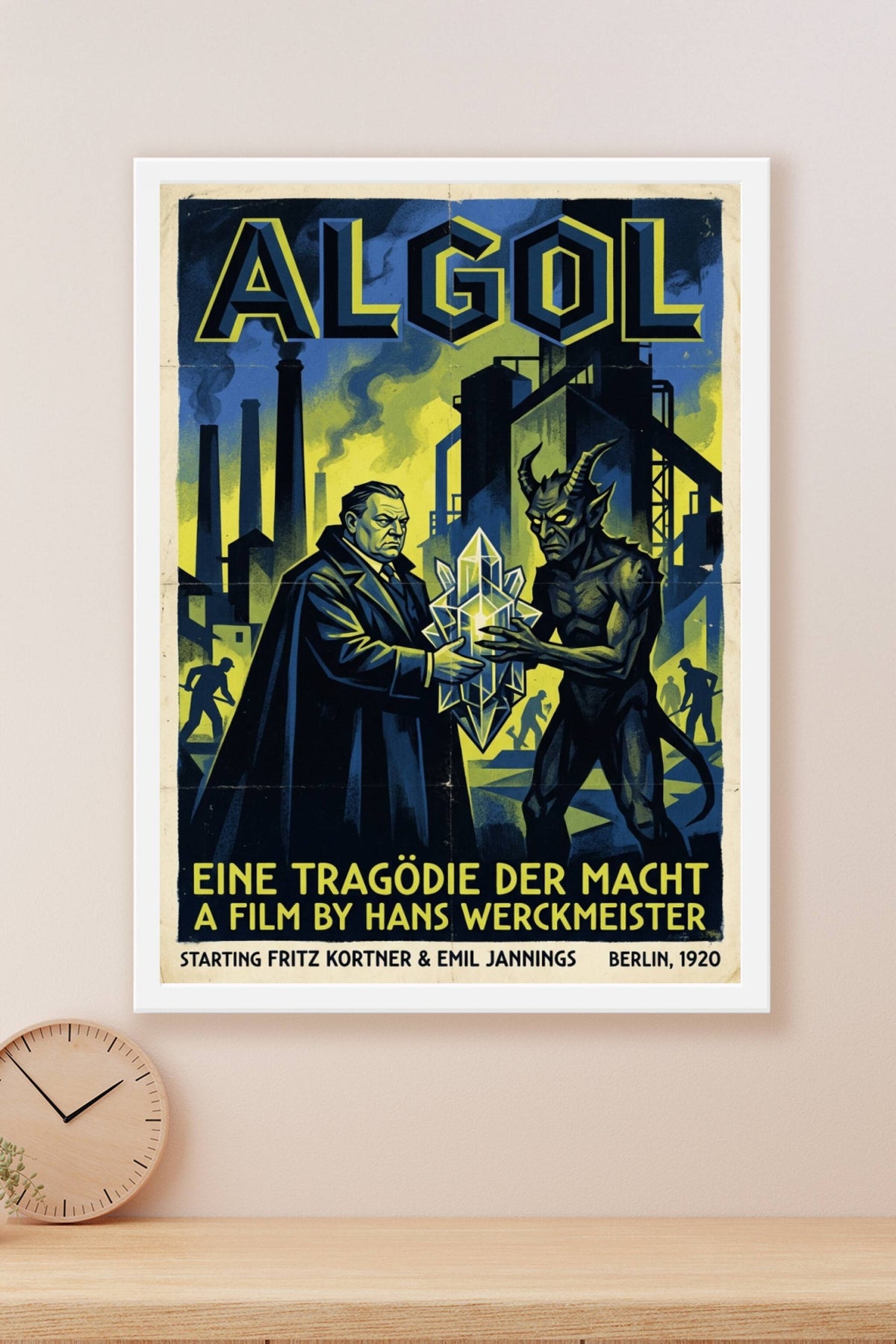 Affiche Algol, poster film expressionniste
