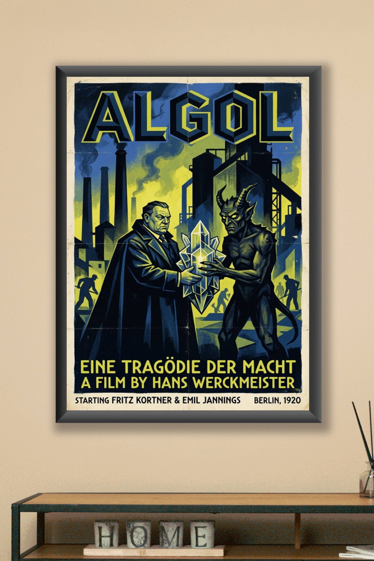 Affiche Algol, poster film expressionniste