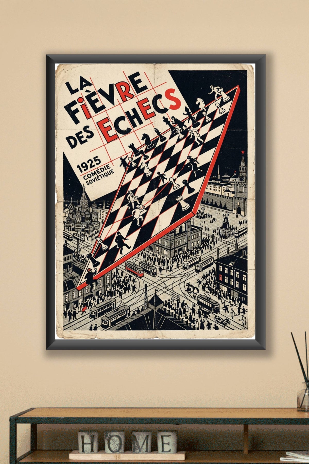Affiche La Fièvre des Échecs, poster 1925