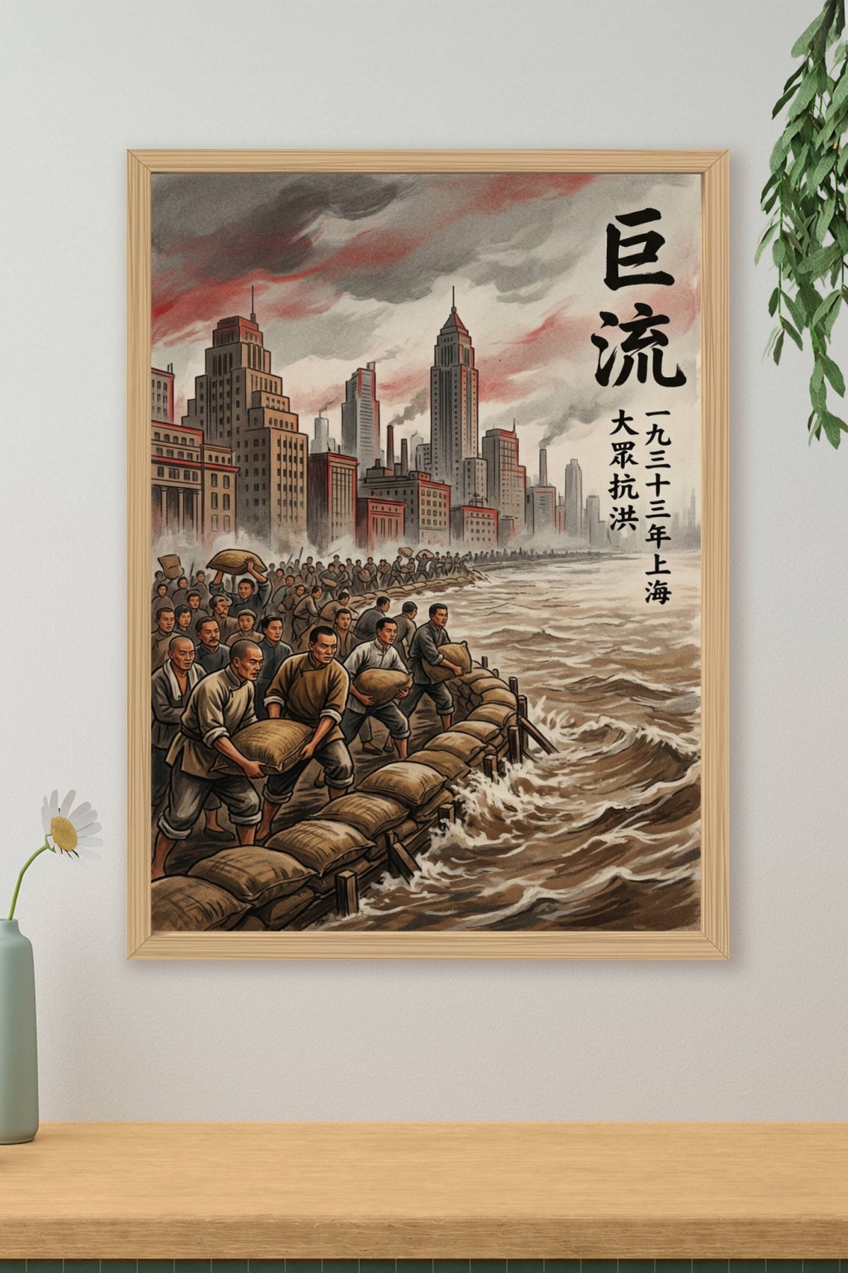Affiche de Shanghai 1933, poster propagande