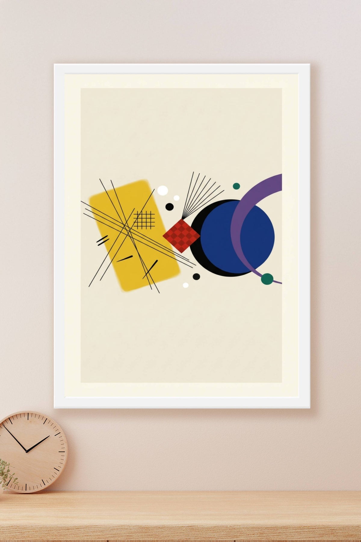 Affiche d'art abstrait, poster géométrique
