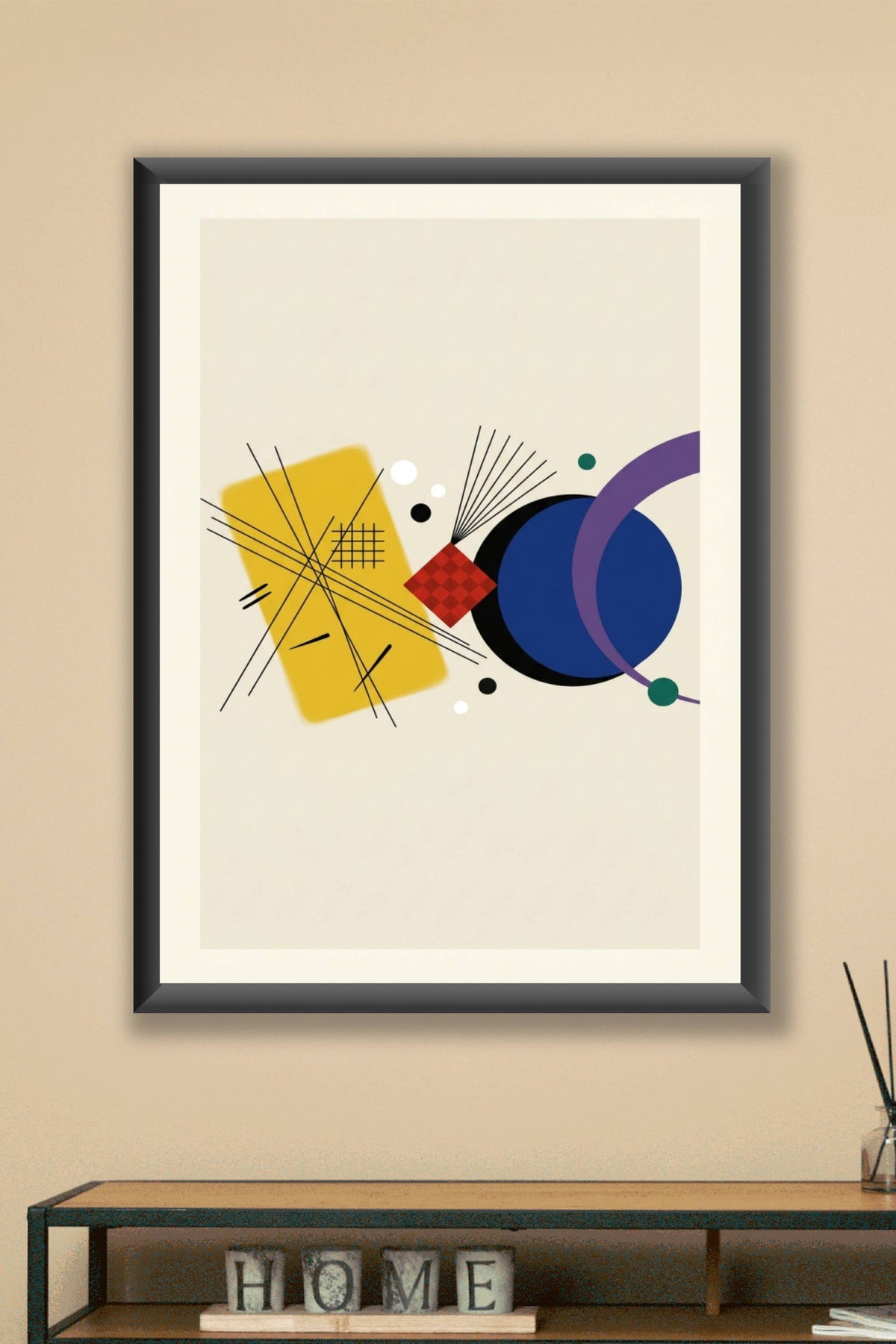 Affiche d'art abstrait, poster géométrique