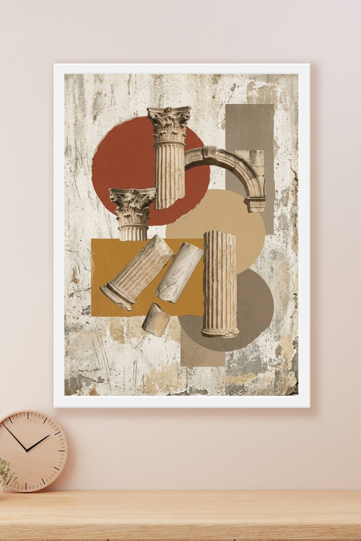 Affiche de colonnes antiques, poster grec