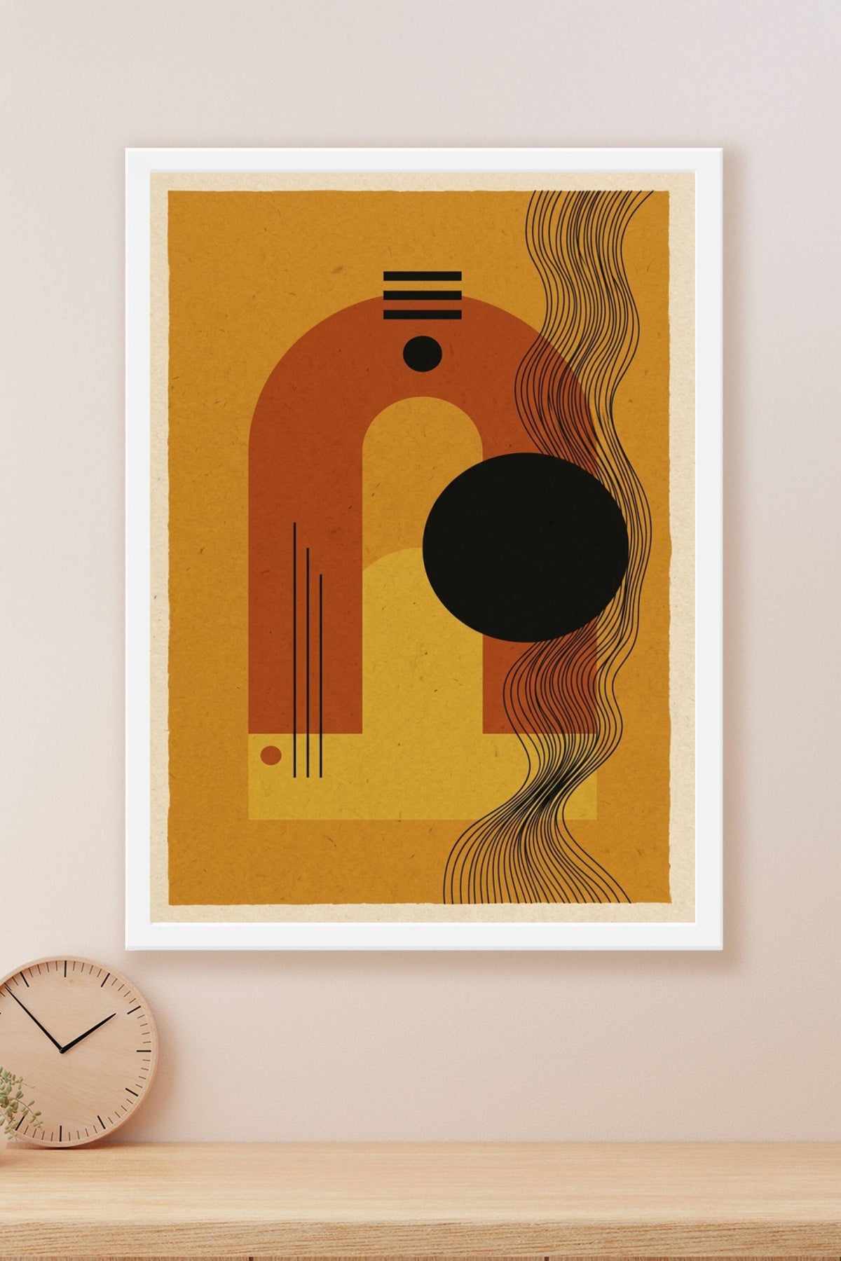 Affiche d'illustration abstraite, poster géométrique