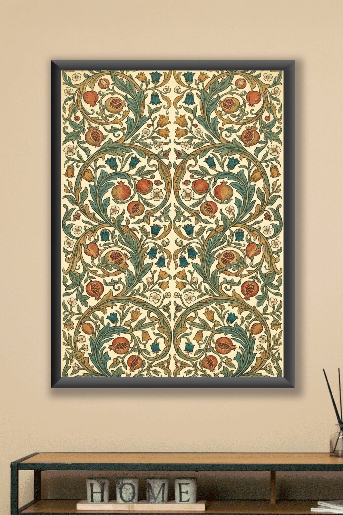 Affiche de grenadiers, poster vintage William Morris