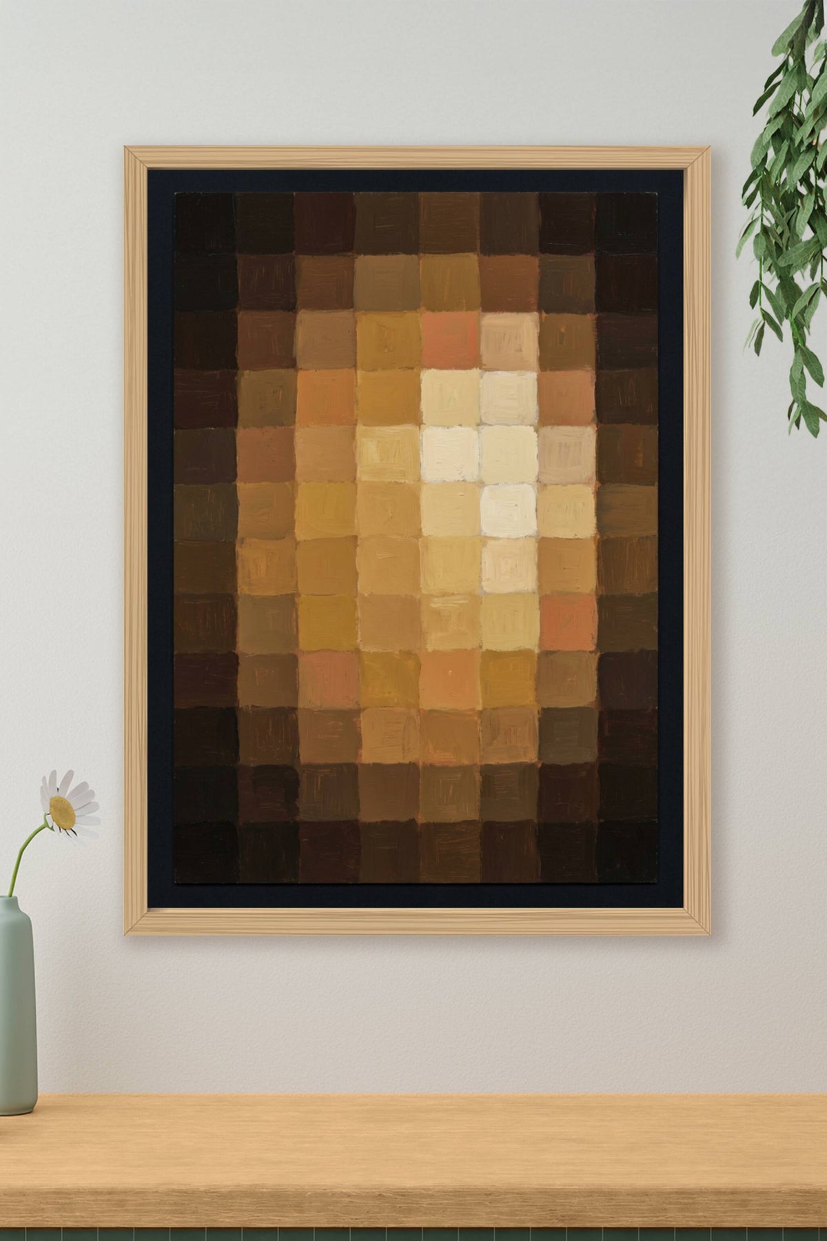 Affiche de Paul Klee, poster damier abstrait