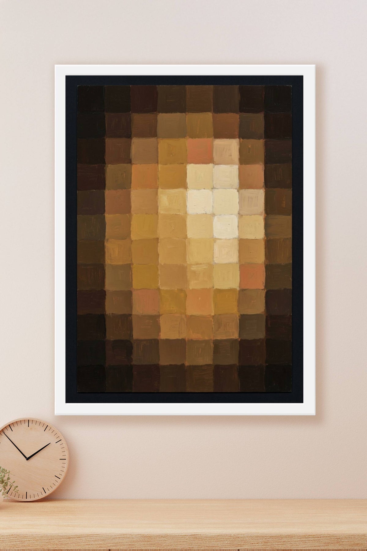 Affiche de Paul Klee, poster damier abstrait