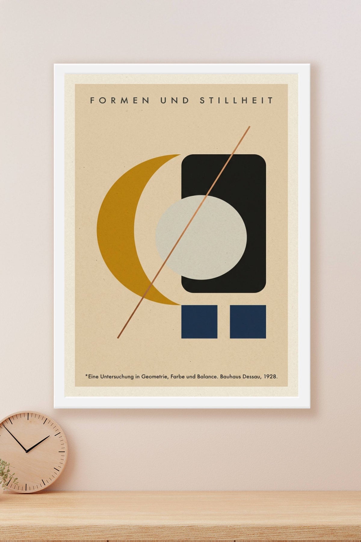 Affiche Bauhaus Formen und Stillheit, poster géométrique