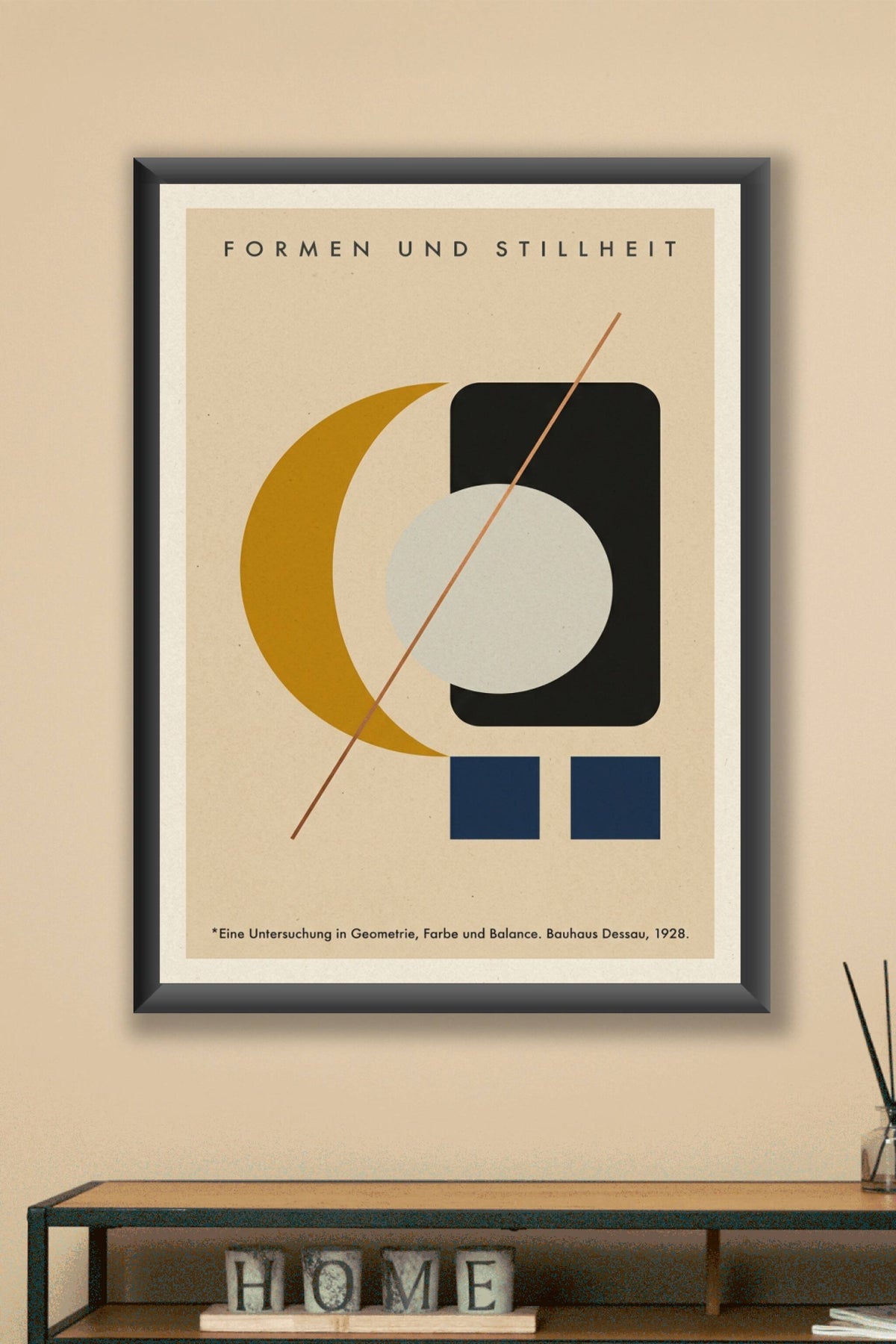 Affiche Bauhaus Formen und Stillheit, poster géométrique