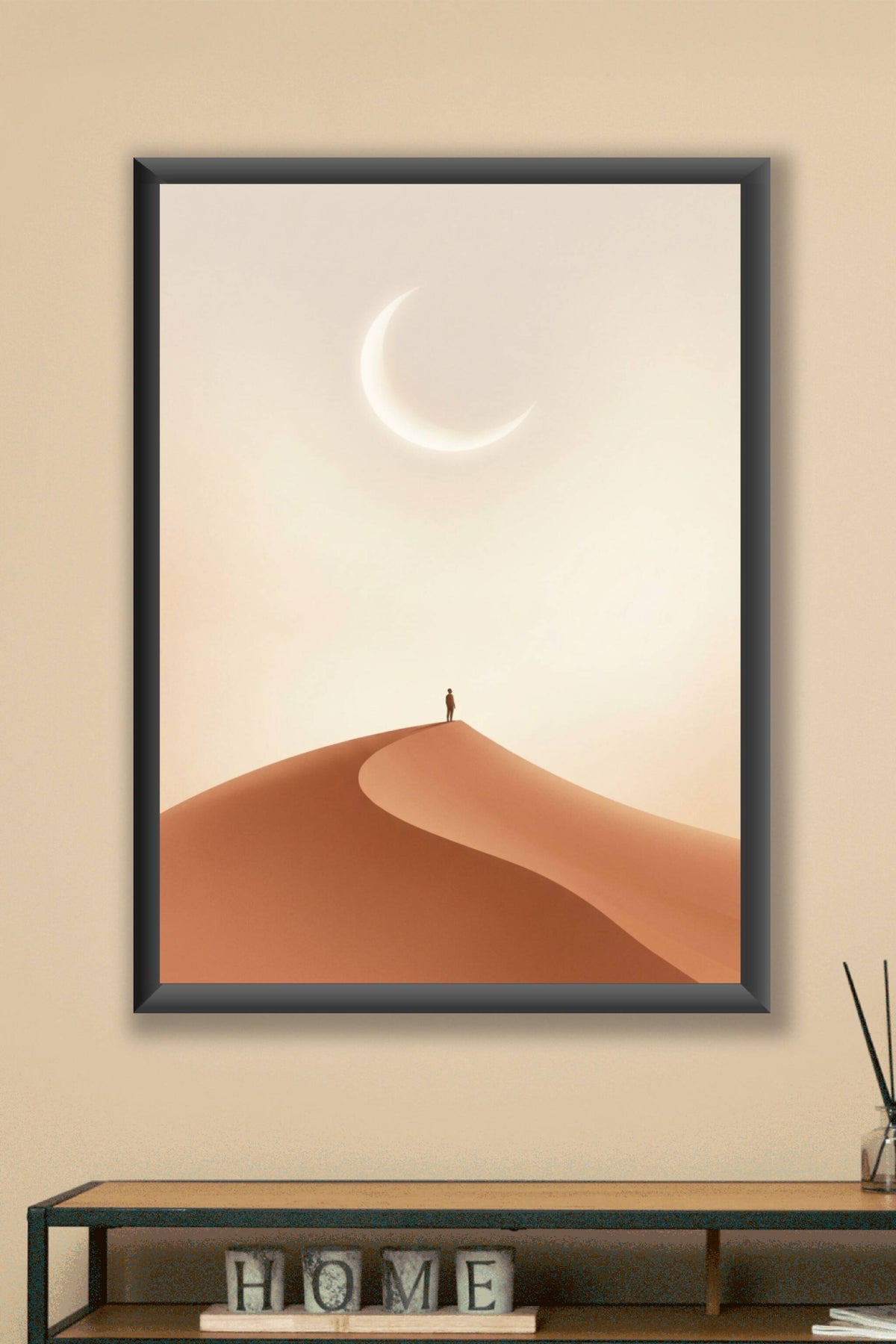 Affiche de dune, poster croissant de lune
