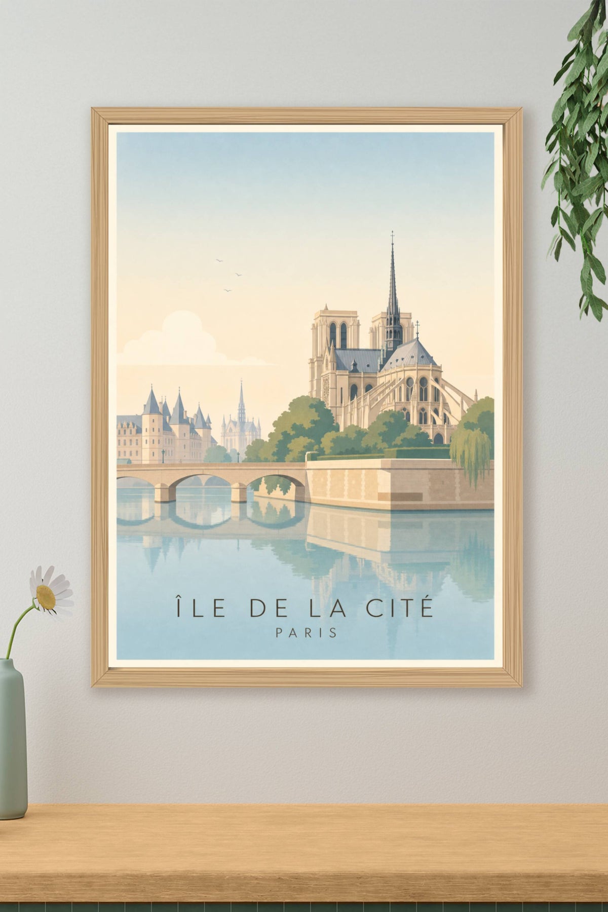 Affiche de l'Île de la Cité à Paris