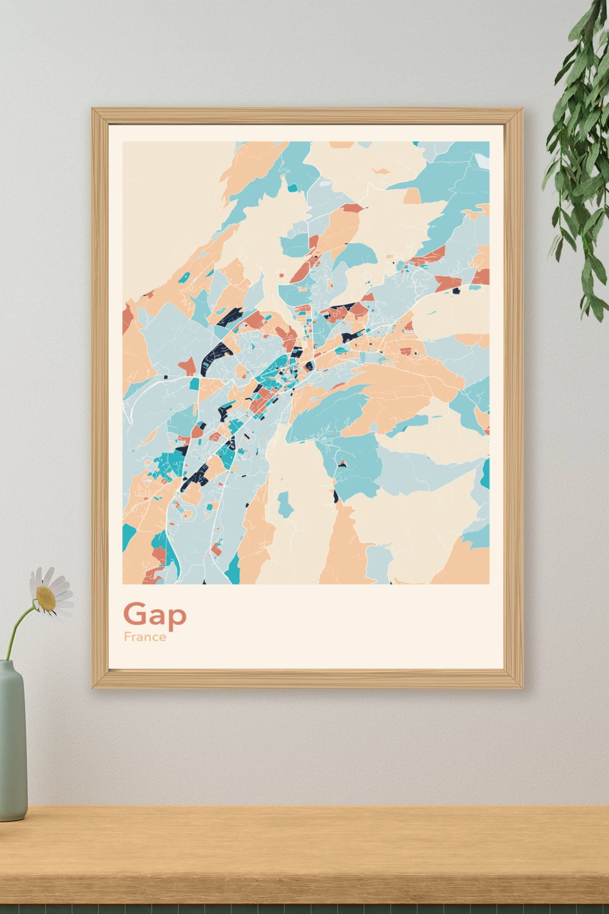 Plan de Gap coloré - Carte personnalisée