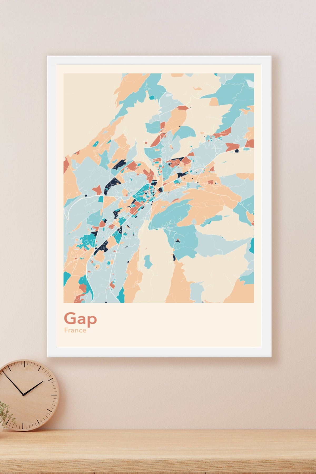 Plan de Gap coloré - Carte personnalisée