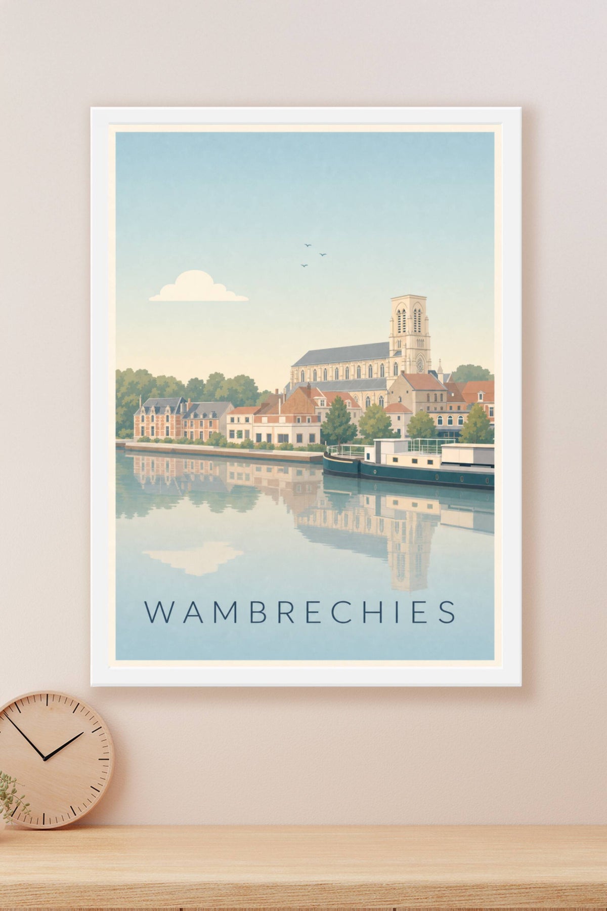 Affiche de Wambrechies, poster du quai de la Deûle