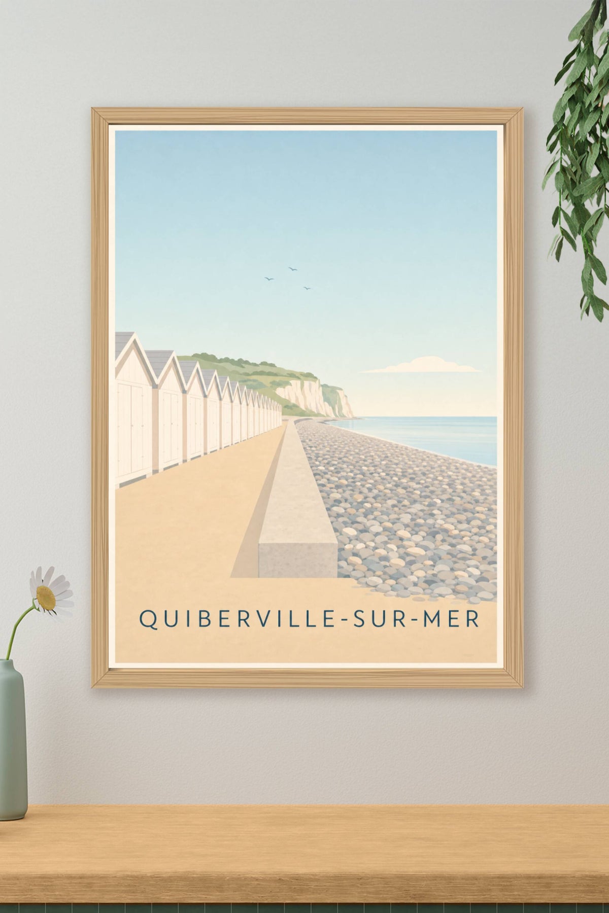 Affiche de Quiberville-sur-Mer, poster de plage