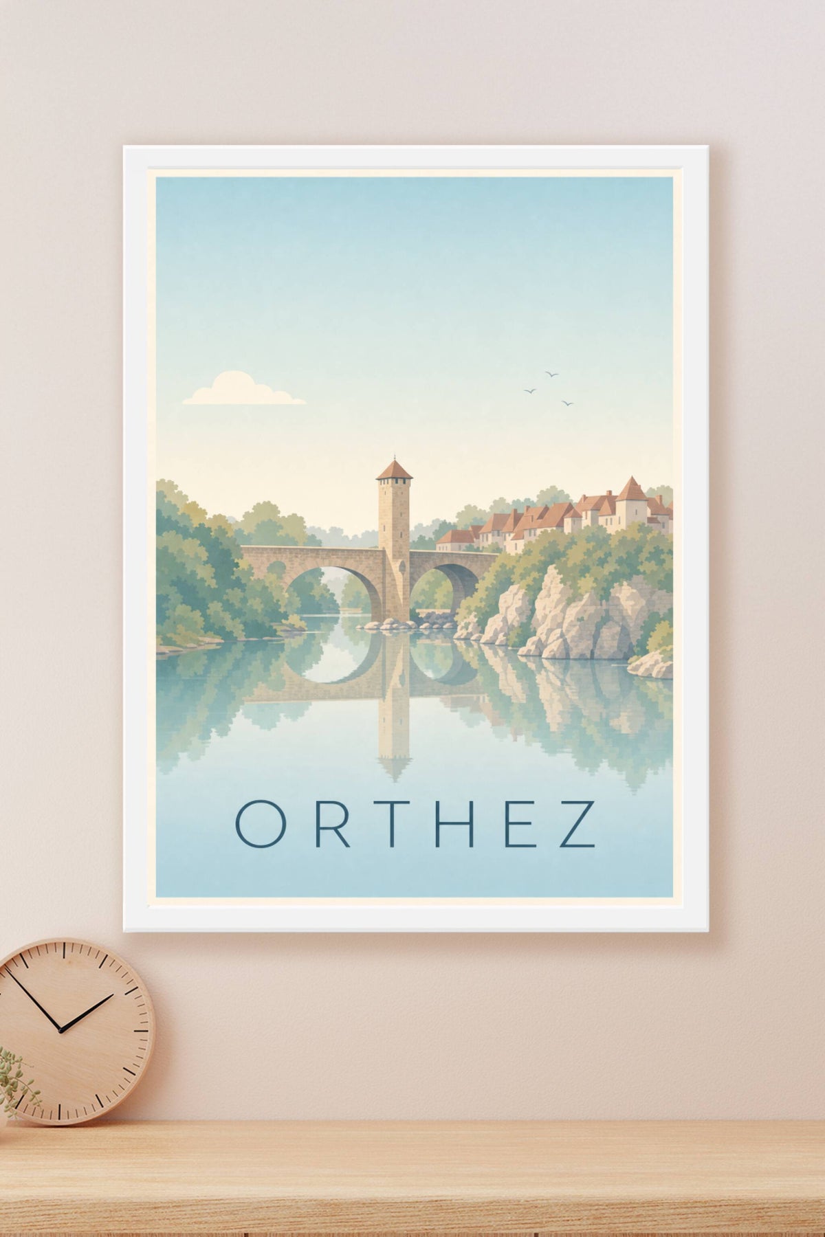 Affiche d'Orthez, Pont Vieux du Béarn