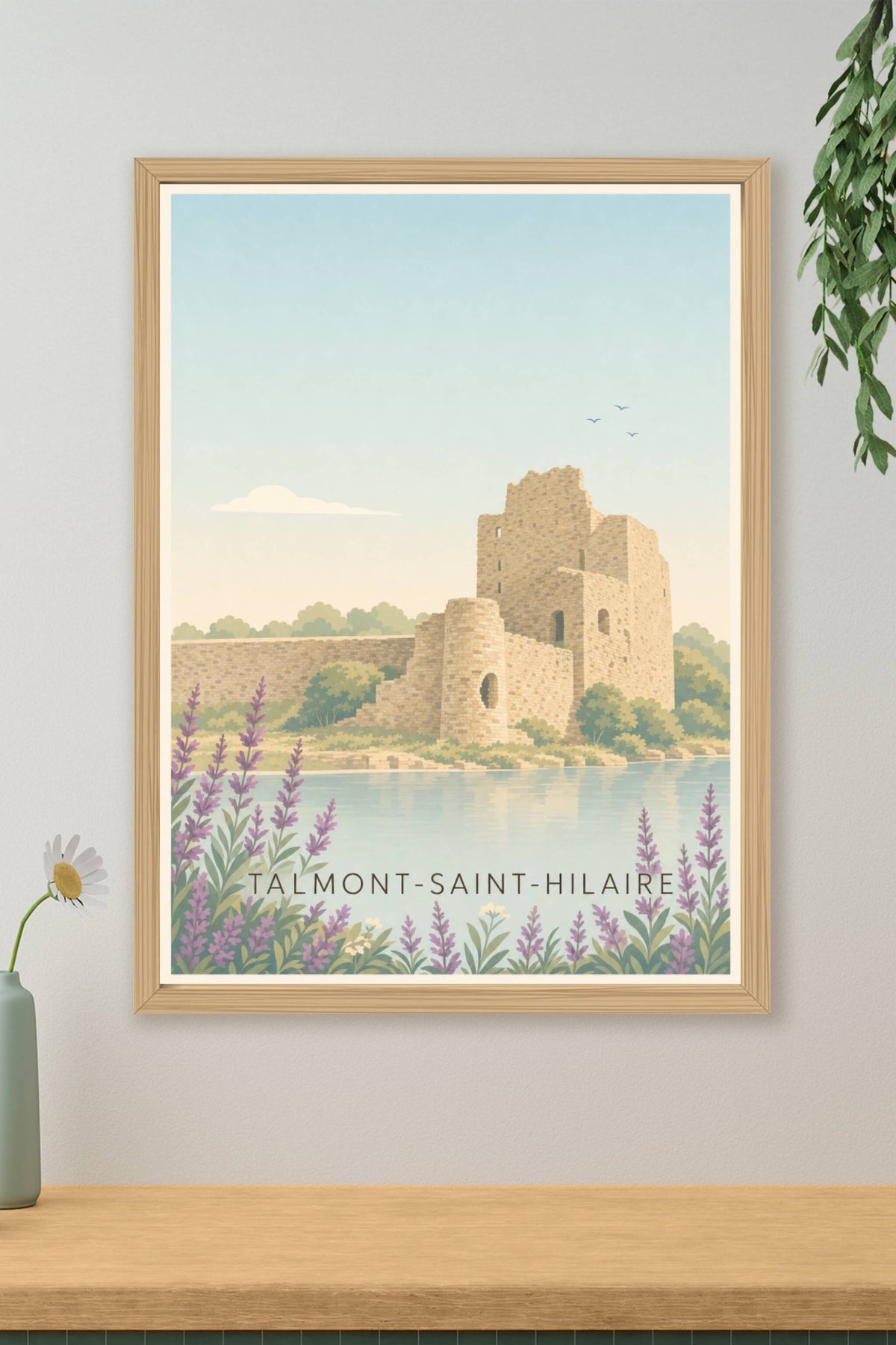 Affiche de Talmont-Saint-Hilaire, poster du château