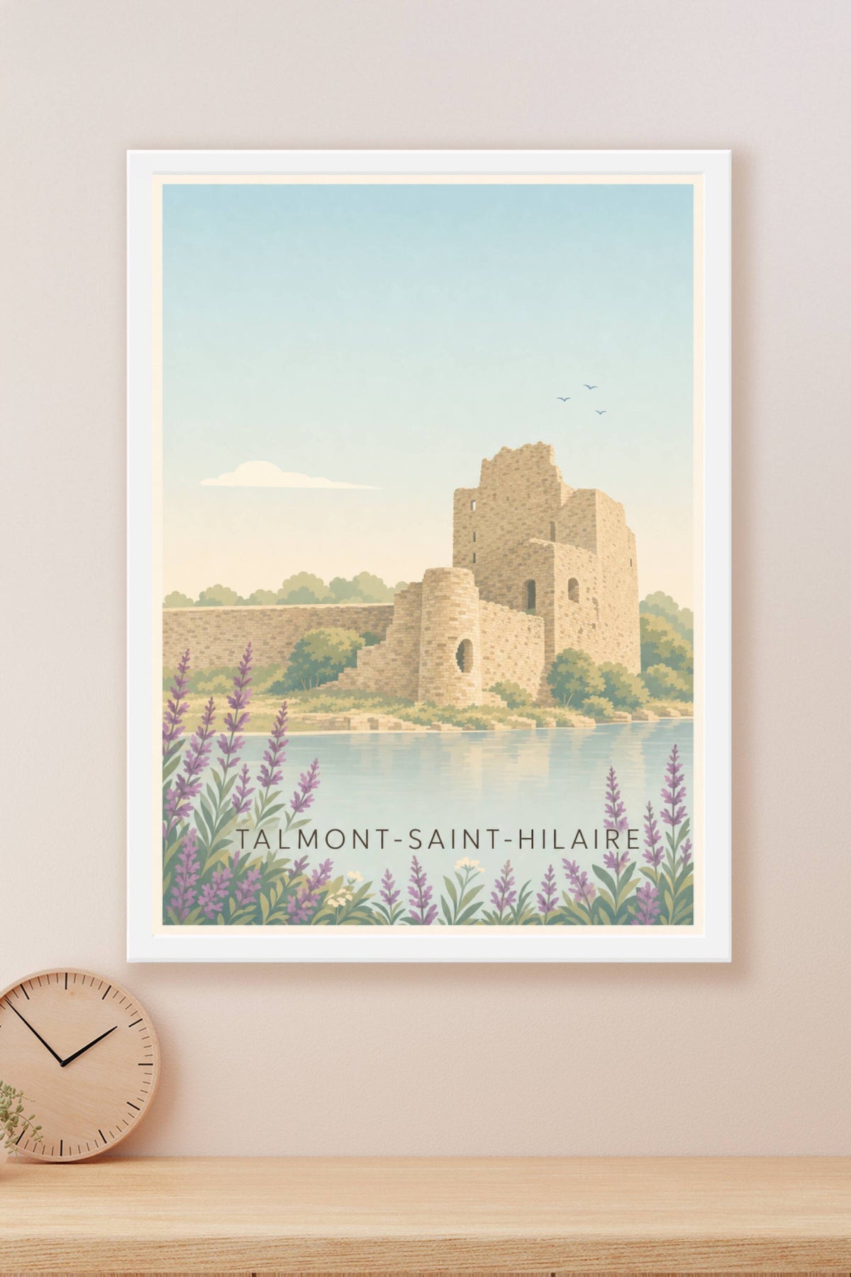Affiche de Talmont-Saint-Hilaire, poster du château
