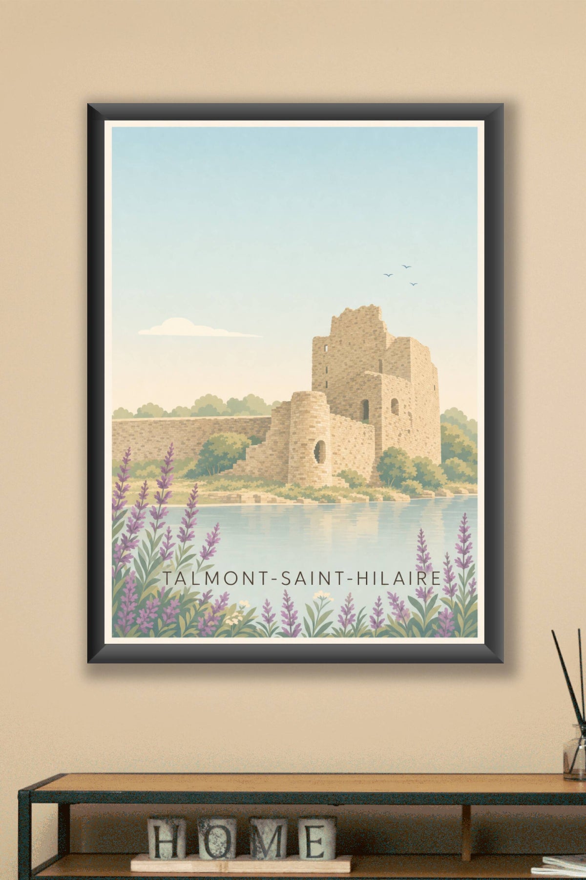 Affiche de Talmont-Saint-Hilaire, poster du château