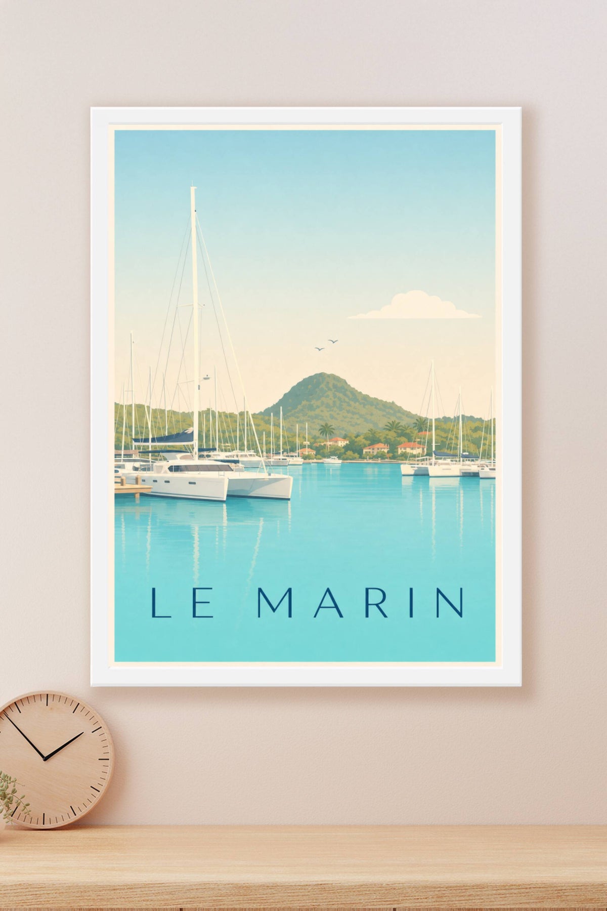 Affiche Le Marin, poster port de Martinique