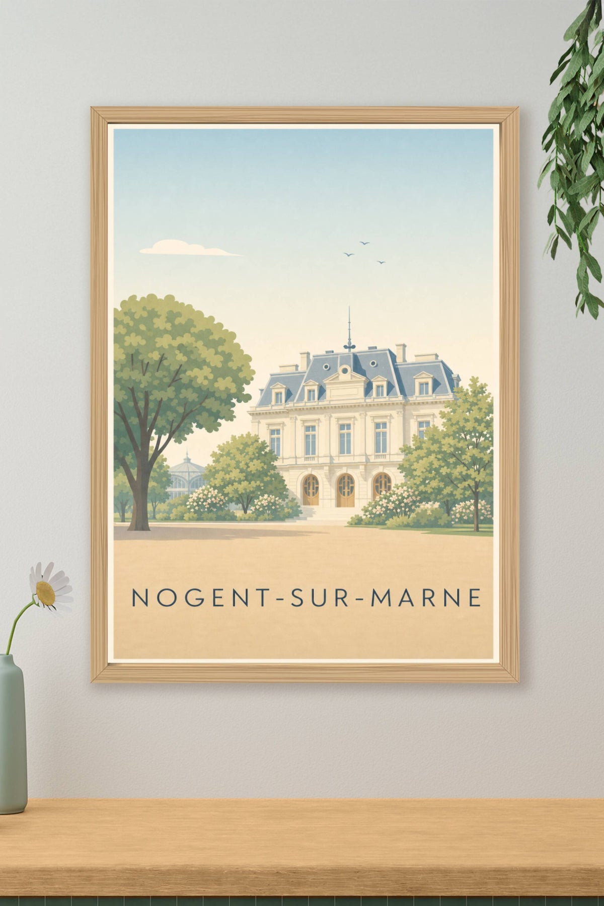 Affiche de Nogent-sur-Marne, poster Pavillon Baltard