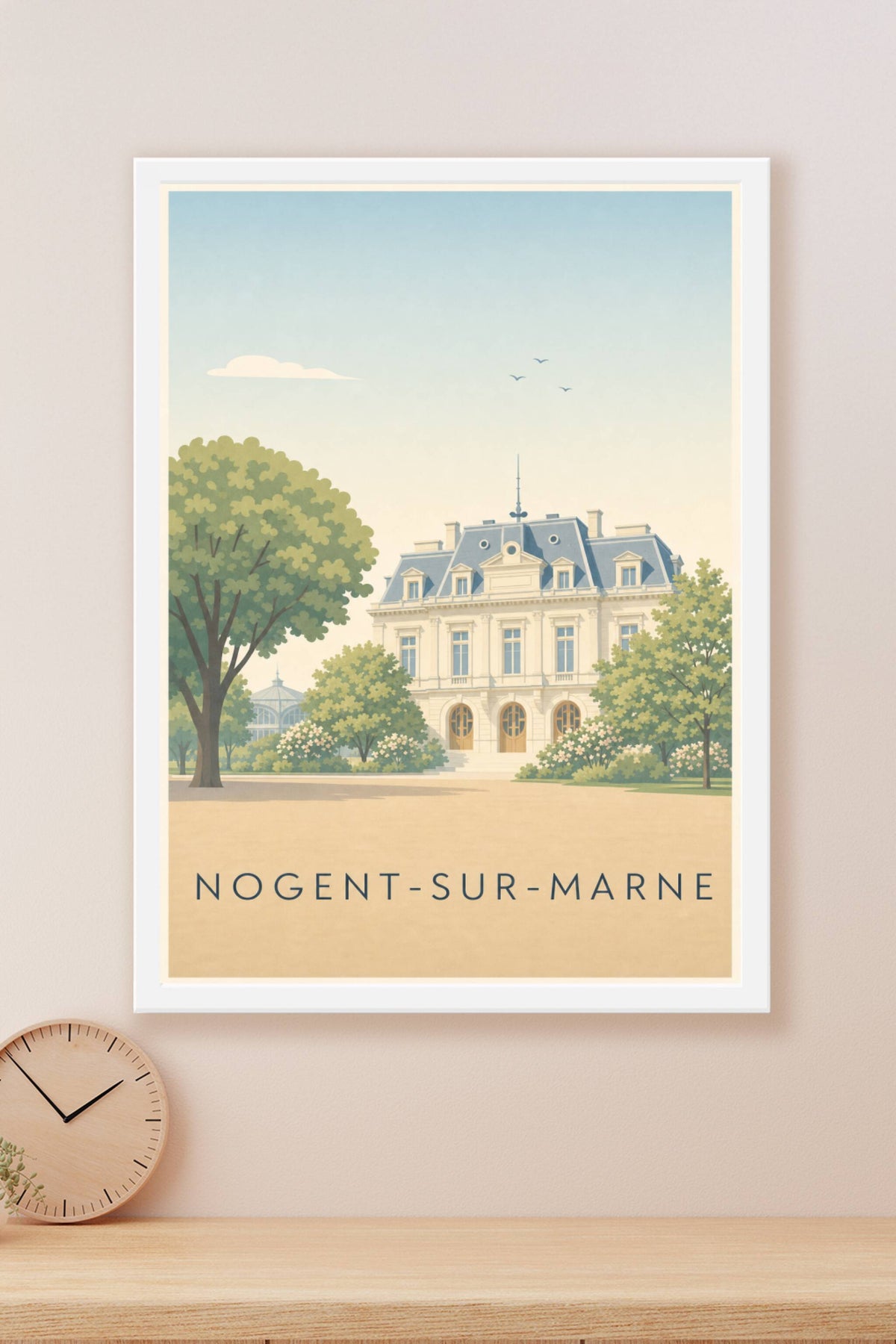 Affiche de Nogent-sur-Marne, poster Pavillon Baltard